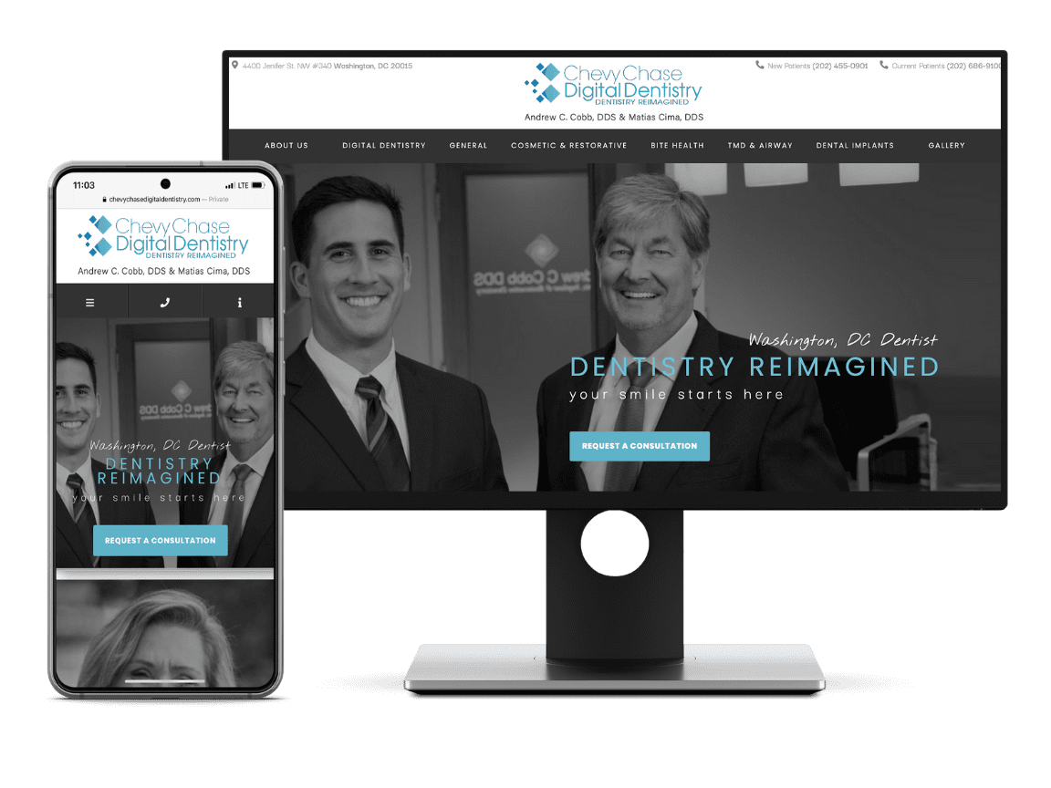 Dental website example
