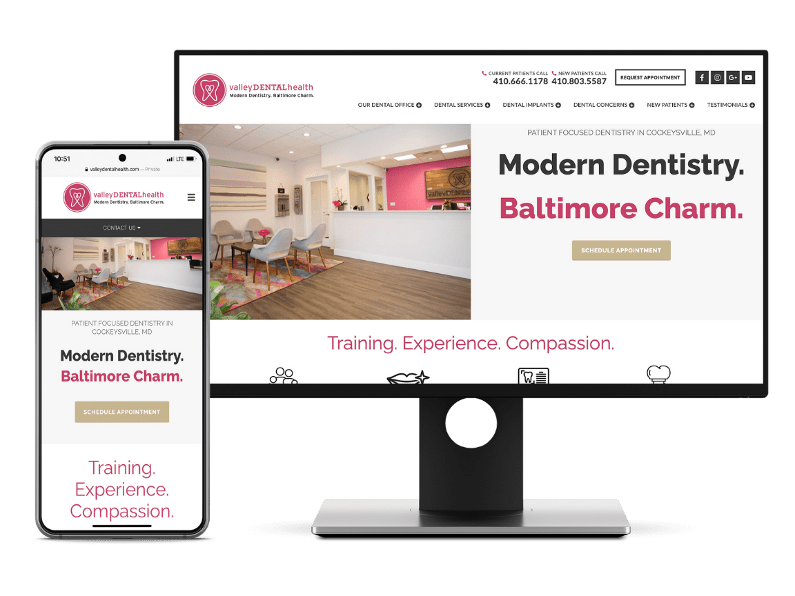 Dental website example