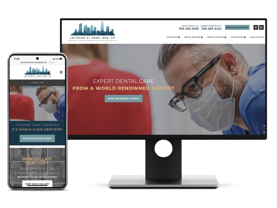 Dental website example