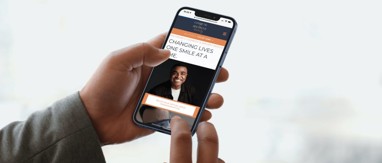 Dental website example