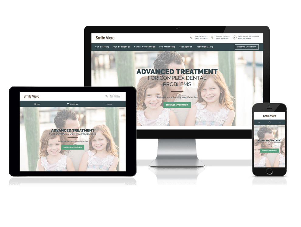 Smile Viera Website by Dental Revenue